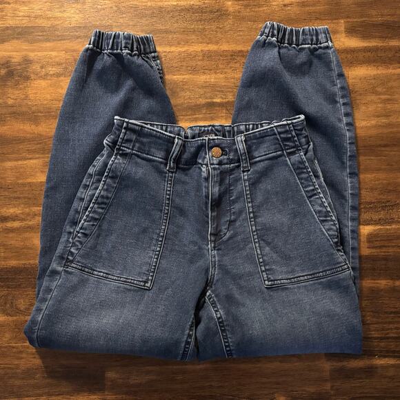 J Crew Women’s 26 Jeans Utility Jogger Signature Stretch Denim High Rise - Picture 5 of 12